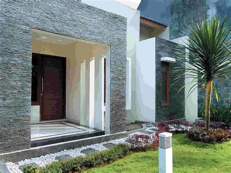 5 Desain Rumah Minimalis Tampak Depan Dengan Batu Alam BangIzalToy Com