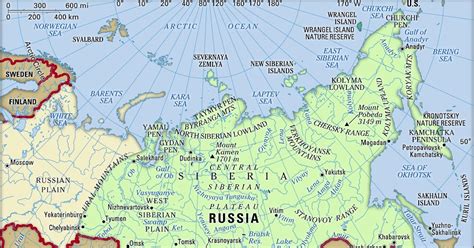 Siberia Location On World Map Tourist Map Of English