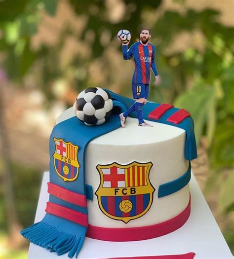 Barcelona Messi Birthday Cake