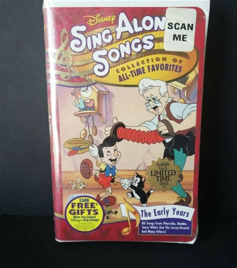 Disneys Sing Along Songs The Early Years Vhs Clamshell New Sealed Images And Photos Finder
