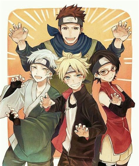 New Team 7 Boruto Anime Naruto Karakter Naruto