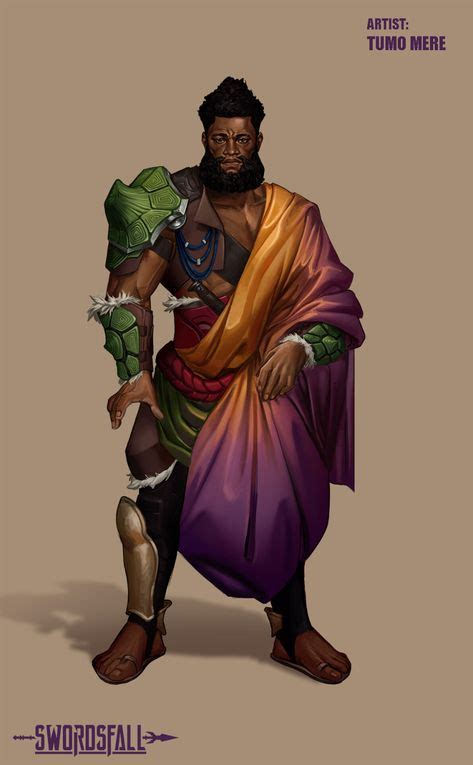 Art Image By Aaron Mclaughlin On Black Male Fantasy Characters In 2020