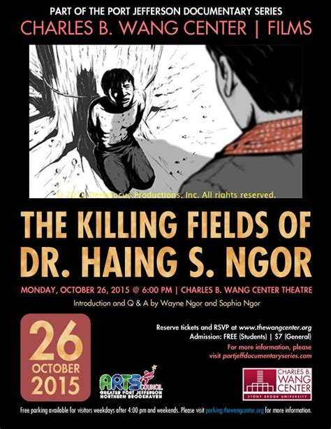 Port Jefferson Documentary Film Series The Killing Fields Of Dr