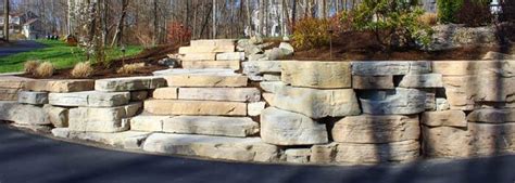 Stone And Concrete Step Installation New Paltz Ny Masseo Landscape