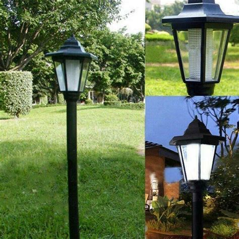 Solar Powered Led Outdoor Garden Lamp Post Coach Lighting Lantern Yard