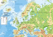 Mapa Geográfico de Europa: Mapa de alta resolución de