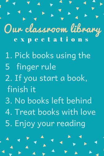 Simple Classroom Library Rules Classroom Library Rules Library Rules