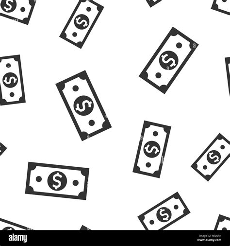 Dollar Currency Banknote Icon Seamless Pattern Background Dollar Cash