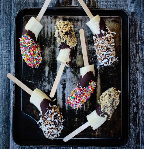 How To Make Easy Frozen Banana Popsicles G Free Foodie