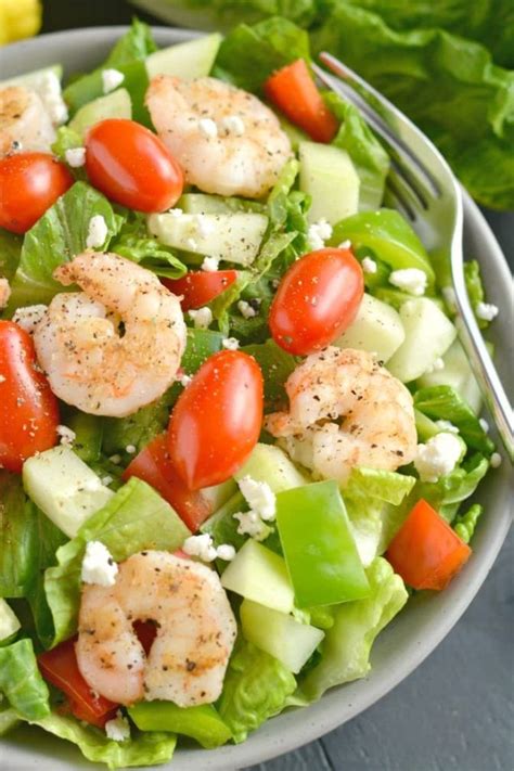 Greek Shrimp Salad Gf Low Cal Skinny Fitalicious