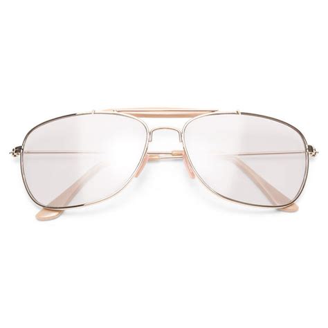 Sun Sensor Clear Aviator Glasses Cosmiceyewear