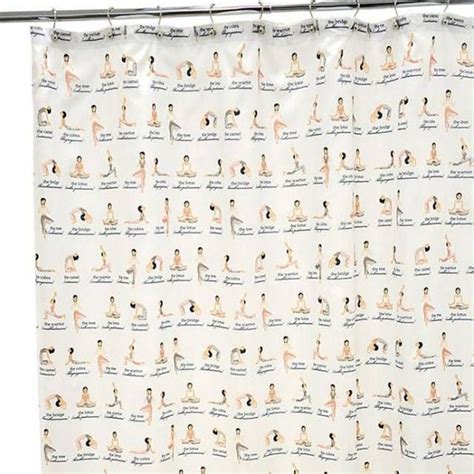 Yoga Positions Cool Shower Curtains Curtains Shower Curtain