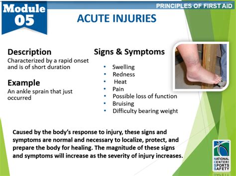 26 Acute Injuries National Center For Sports Safety