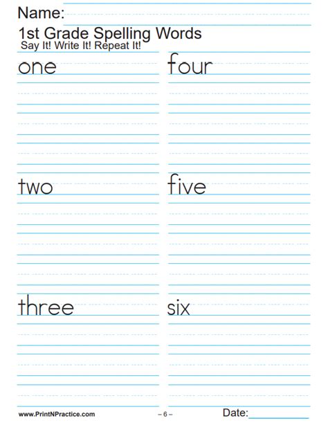 Writing Worksheets 1st Grade Worksheets For Kindergarten