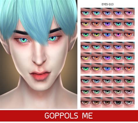 Gpme Gold Eyes G13 In 2020 Sims 4 Cc Eyes Sims 4 Anime