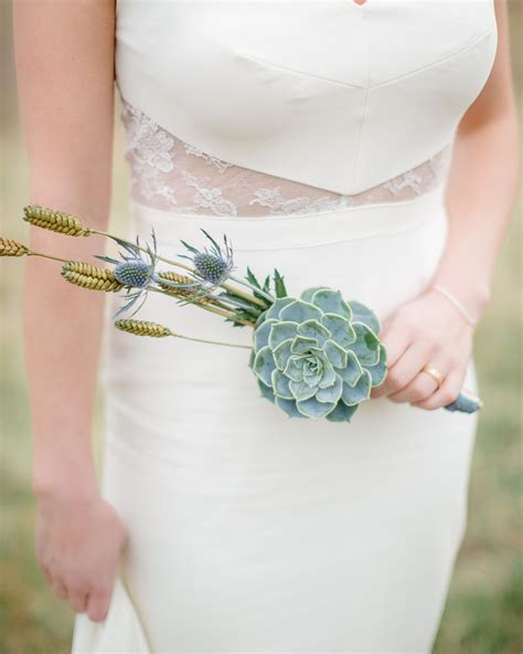 22 Petite Wedding Bouquets That Make A Big Statement Succulent