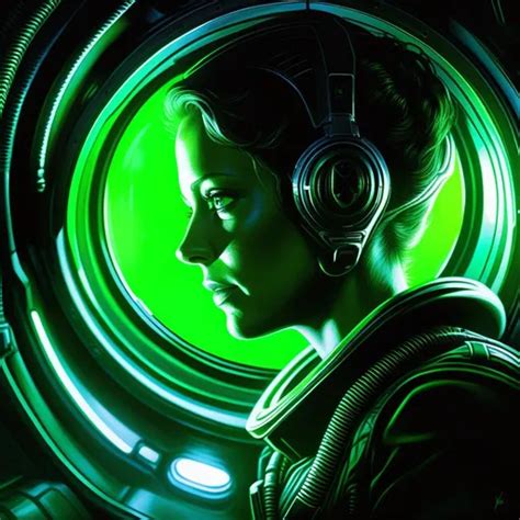 Alien Isolation Amanda Ripley Xenomorphs Green At Openart