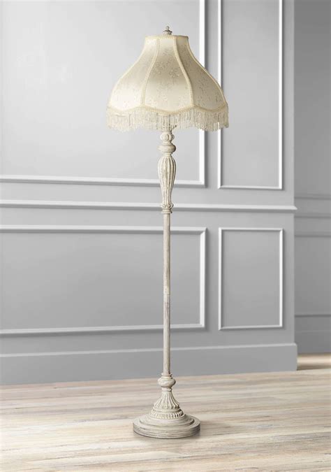 360 Lighting Traditional Vintage Shabby Chic Lamp Floor Standing 60 Tall Antique White