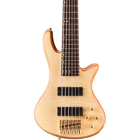 Schecter Guitar Research Stiletto Custom 6 6 String Bass Guitar Natural Satin Musicians Friend