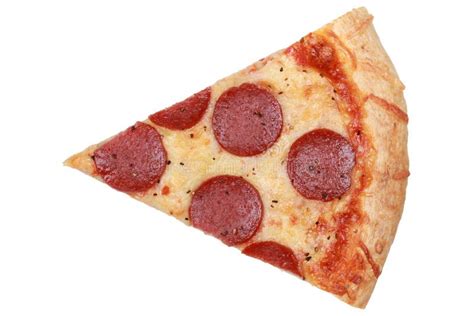 Slice Of Pepperoni Pizza Stock Image Image Of Flat Meal 1356273