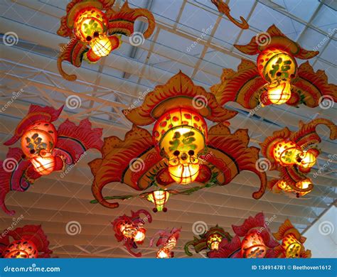 Chinese Traditional Handmade Lanterns Editorial Photo Image Of City