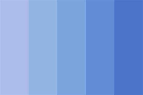 5 Shades Of Blue Color Palette