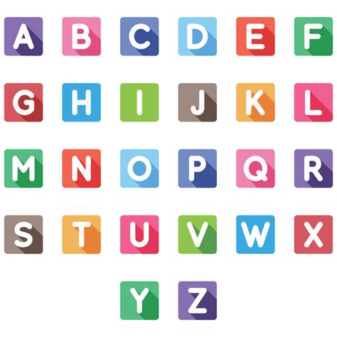 Free Printable Colored Letters Of The Alphabet Printable Templates