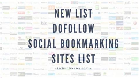High Pr Dofollow Social Bookmarking Websites Updated List Social Bookmarking