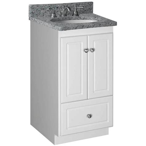 Eviva happy 30 inch x 18 inch white transitional bathroom vanity with white carrara marble countertop and undermount porcelain sink. Simplicity by Strasser Ultraline 18 in. W x 21 in. D x 34 ...