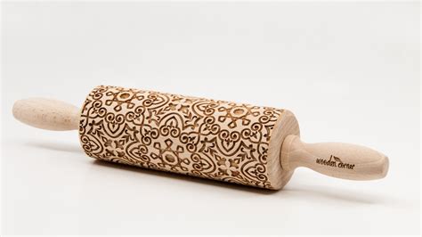 No R079 Alhambra 9 Rolling Pin Engraved Rolling Rolling Pin