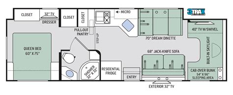 19 Ft Class C Motorhome Floor Plans