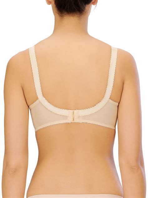 naturana naturana beige moulded embroidered full cup wireless bra size 34b