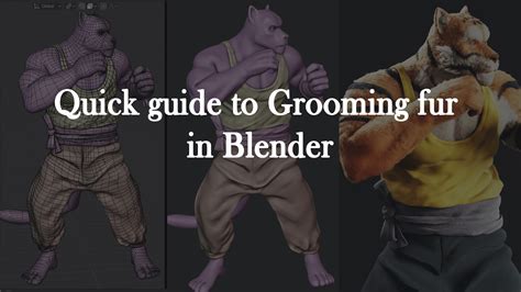 Quick Guide To Grooming Fur In Blender 280 Blendernation