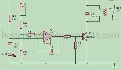 manual auto cut stabilizer circuit diagram