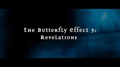 The Butterfly Effect 3 Revelations 2009 DVD Menus