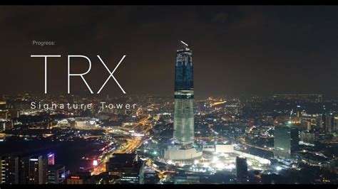 This photo was taken on 15 june 2017. TRX Signature Tower Kuala Lumpur, Malaysia - Progress as 9 ...