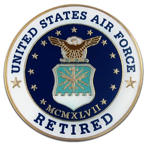 Usaf Air Force Retired Lapel Pin Badge Clutchback Cb Other Militaria