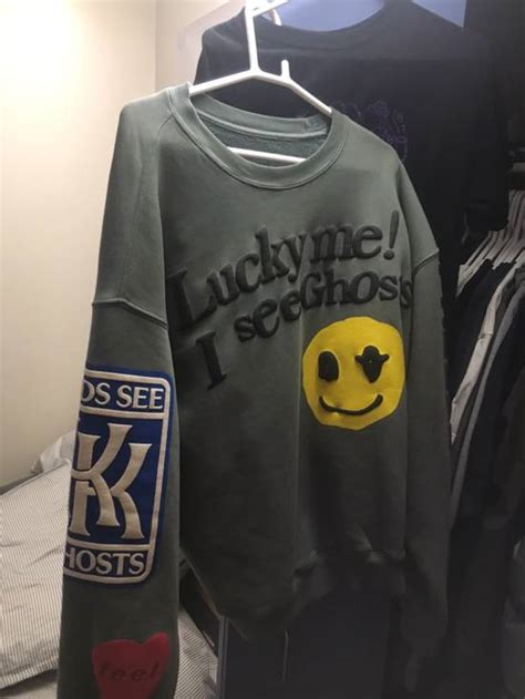 Kanye West Lucky Me I See Ghosts Crewneck Sweatshirt Grailed