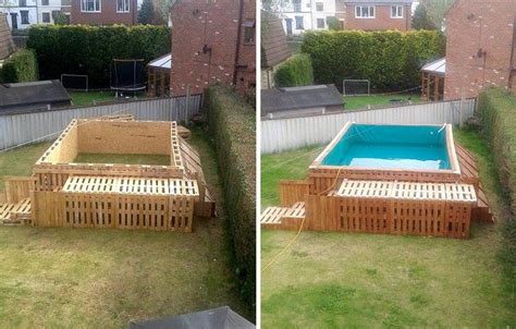 How To Build The Coolest Looking Pallet Swimming Pool Ever Using