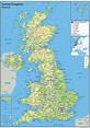 Harta marea BRITANIE - O hartă din marea BRITANIE (Europa de Nord - Europa)
