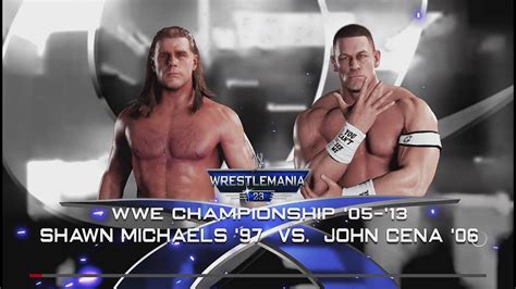Wwe 2k18 Ps4 Shawn Michaels Vs John Cena Wrestlemania 23 Youtube