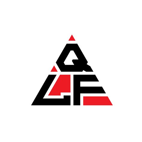 Qlf Triangle Letter Logo Design With Triangle Shape Qlf Triangle Logo