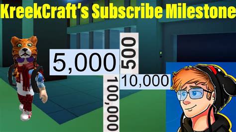 Kreekcrafts 1m Subscribe Milestone I Roblox Kreekcraft Youtube