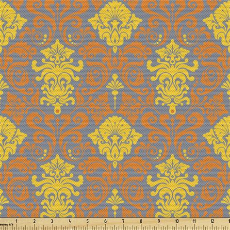 Renaissance Fabric By The Yard Baroque Damask Medieval Rococo With