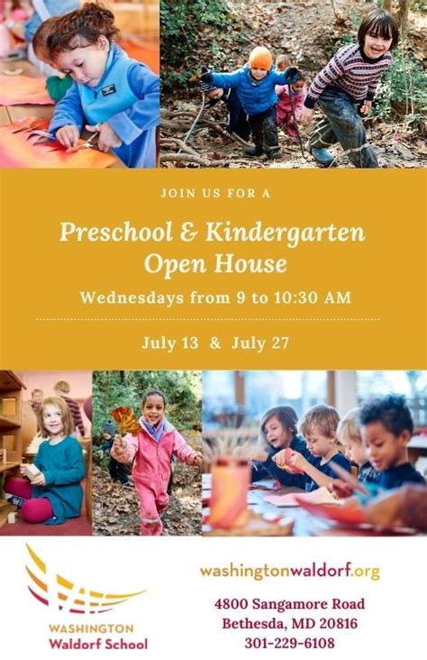 Preschool And Kindergarten Open House Events At Washington Waldorf School