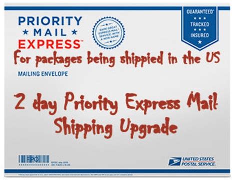 Usps Priority Mail Express 2 Day Shipping Upgrade For Orders