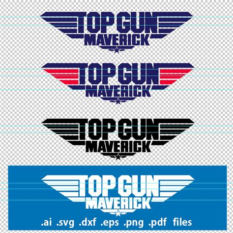 Top Gun Font Svg Files Topgun Maverick Vector Alphabet Letters Etsy