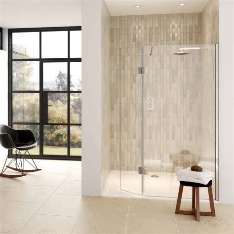 Aqata Spectra Sp446 Walk In With Hinged Panel Shower Screen A Bell