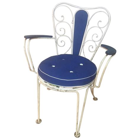 1950s French Iron Folding Chairs At 1stdibs