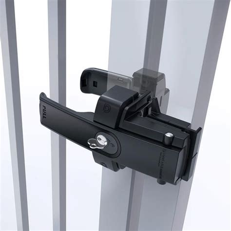 Magnetic Pushpull Gate Lock • Operates And Locks From Both Sides Of